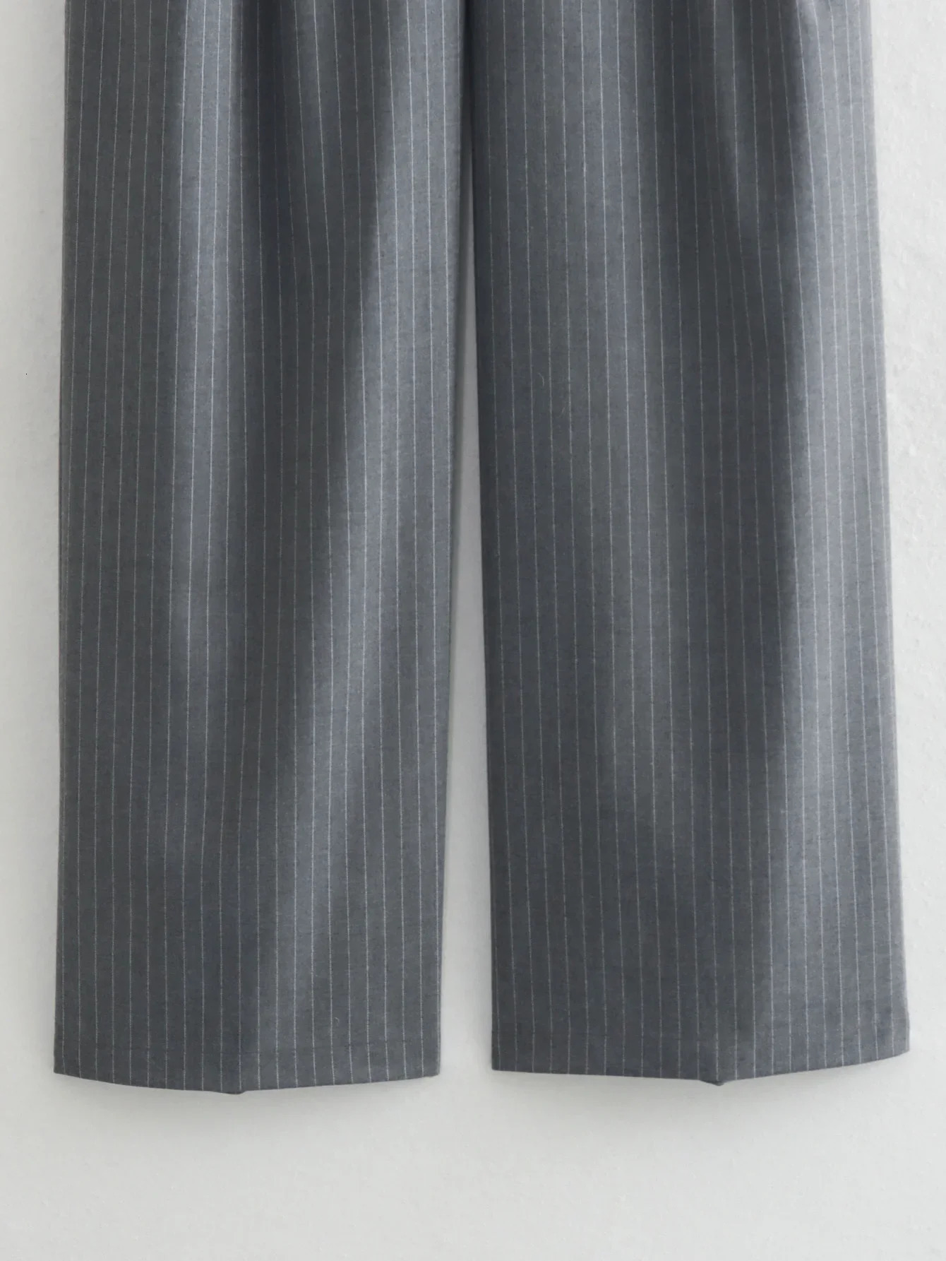 Y2K TRAF 2 Colors Women Pants 2024 Spring Summer High Waist Wide Leg Loose Trousers Ladies Casual with Pleated Long Pant In 241204