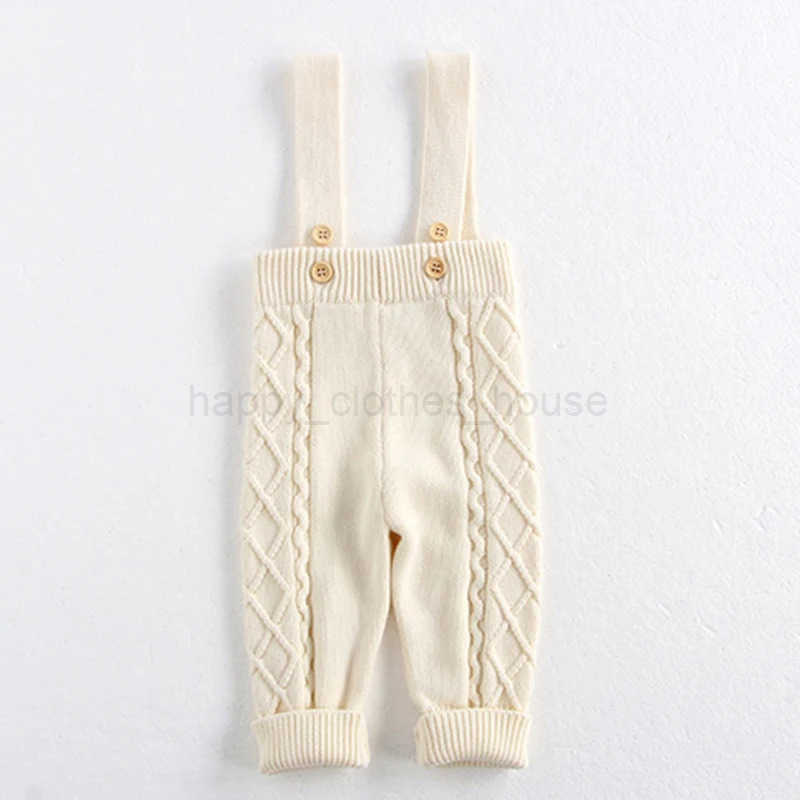 2024 New Autumn Winter Children Knitted Clothes Suit Long Sleeved Knitted Pullover+Jumpsuit Newborn Baby Boys Girls Clothing SetXJ241205