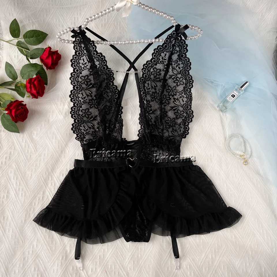 Sexy Lingerie Woman Lace Transparent Underwear Brief Sets Delicate Bra Panties Erotic Sets Lingerie Set Erotic UnderwearXJ241205