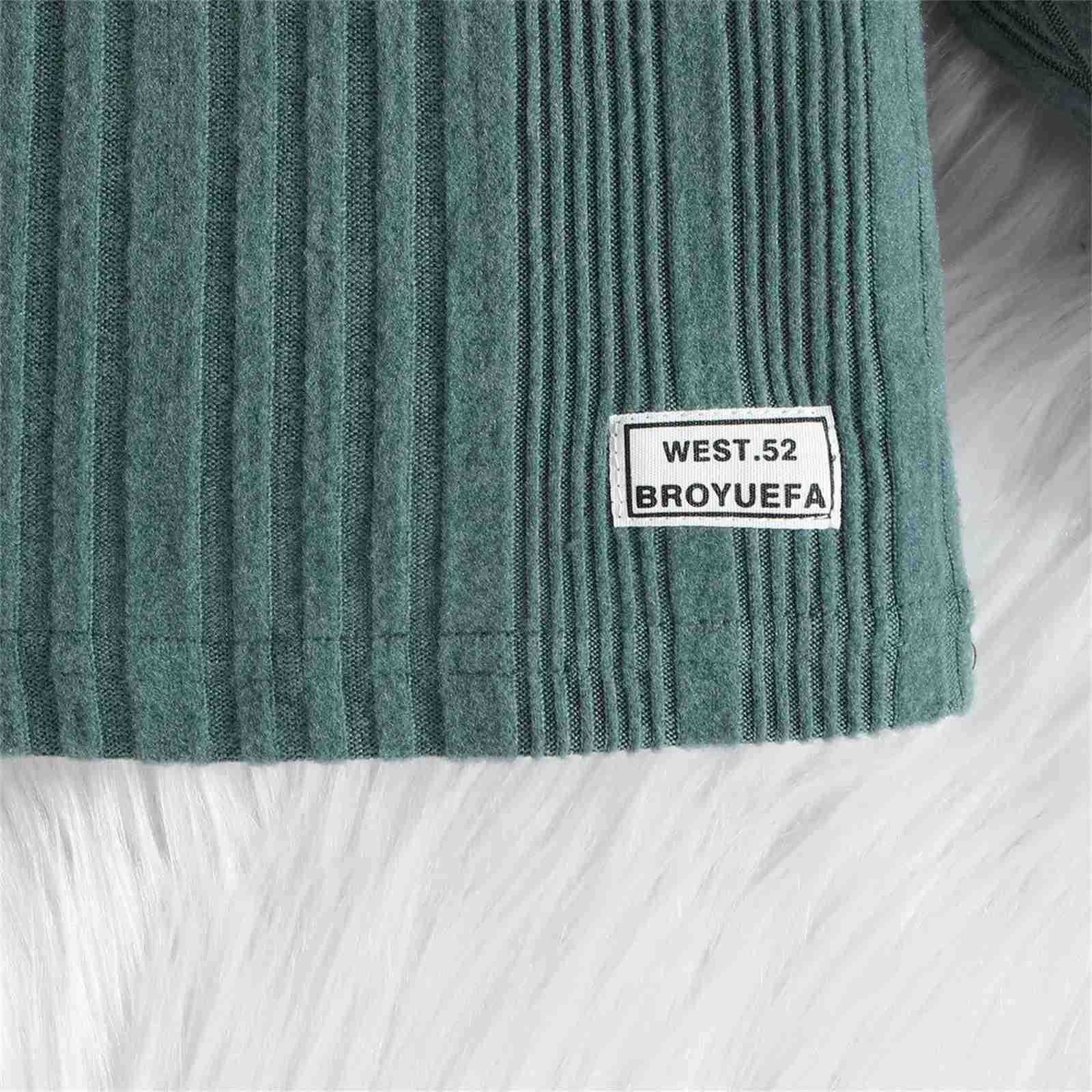 2PCS Toddler Baby Clothes for Boys 3 6 9 12 24 Months Solid Color Long Sleeve Stand-up Collar Top and Trousers Sets Two PiecesXJ241205