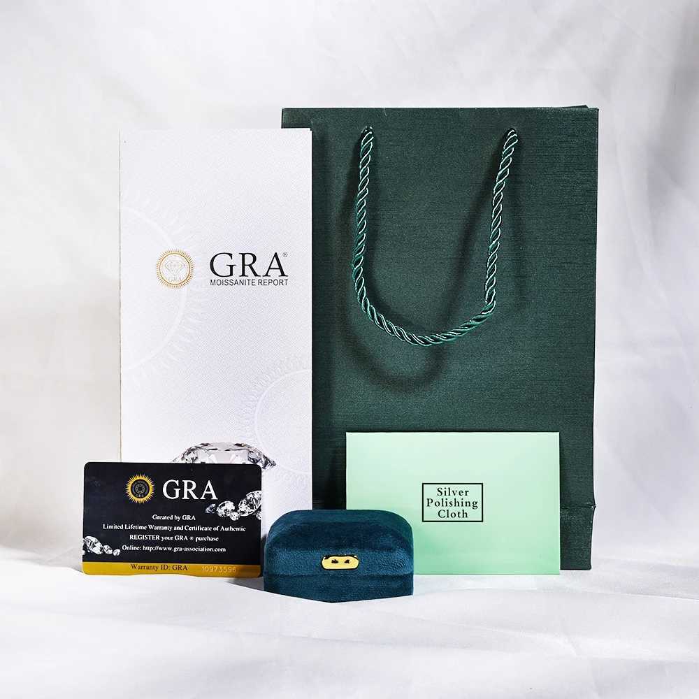 1ct-3ct genuine Moissanite ring engagement womens wedding diamond ring 925 sterling silver high-quality luxury jewelry GRA W241205