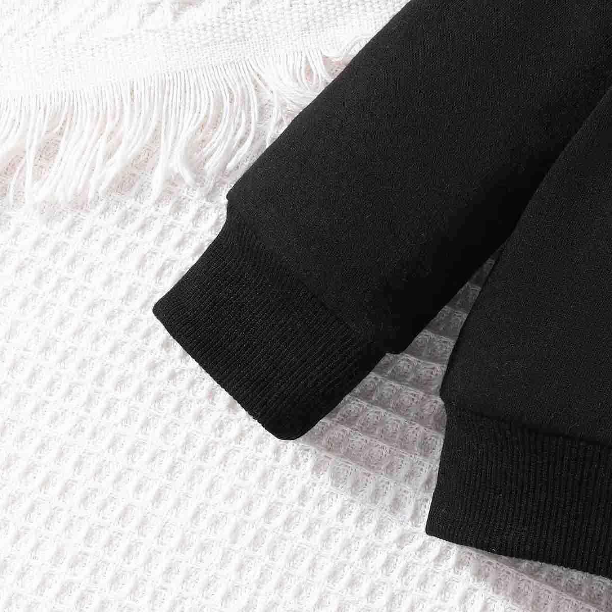 Clothing Set For Kid Unisex Girls Boy 3 -24 Months Cute Letter Long Sleeve Hoodie Tee Long Pants Outfit Ootd For Newborn BabyXJ241205