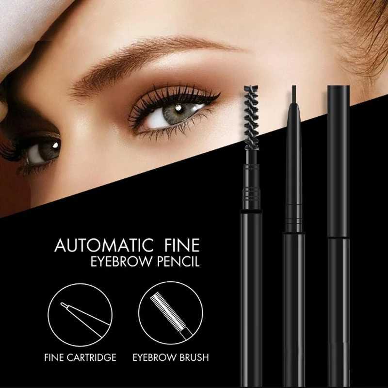 Double end automatic eye shadow pigment cosmetics natural durable paint tattoo eye shadow waterproof black coffee eye shadow pencil W241205