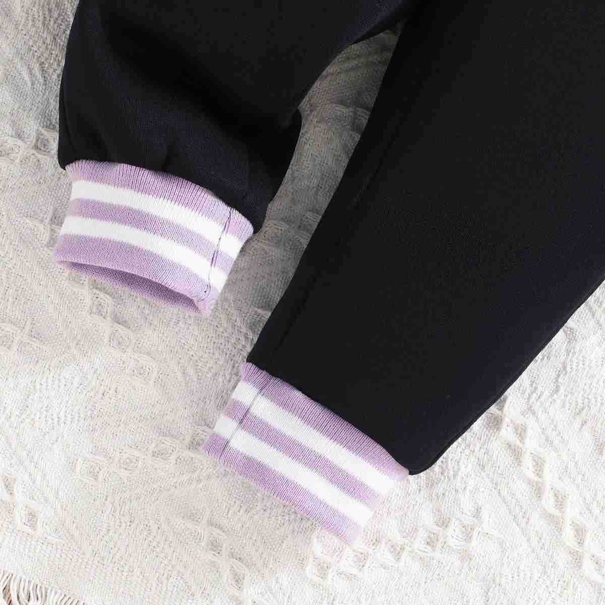 Clothing Set For Kid Girl 6 Months-3 Years old Pink Baseball Uniform Button jacket Long Sleeve Coat and Pants Outfit For BabyXJ241205