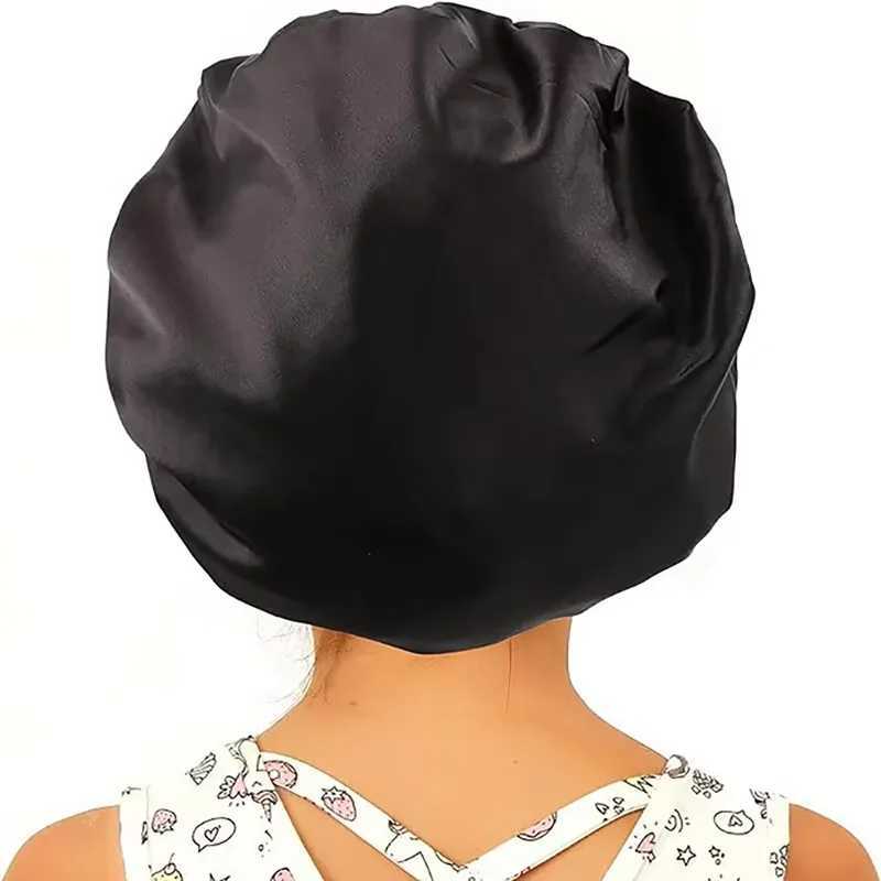 4-Piece Set Of Shower Cs-Satin Bonnet Silk Bonnet Bonne For Sleeping Hair Bonnet With Tie Band Bonnets For Women MenXJ241205