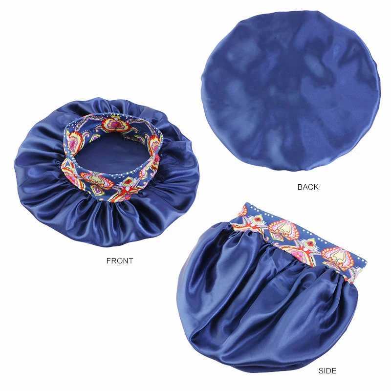 New Night Sleep Hair Protect Hat Wide Band Adjust Hat Bathroom Products Wide-brimmed Sleeping Cs Women Satin Bonnet CXJ241205