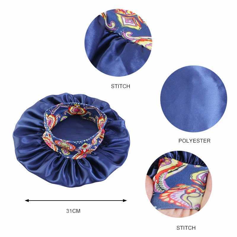 New Night Sleep Hair Protect Hat Wide Band Adjust Hat Bathroom Products Wide-brimmed Sleeping Cs Women Satin Bonnet CXJ241205