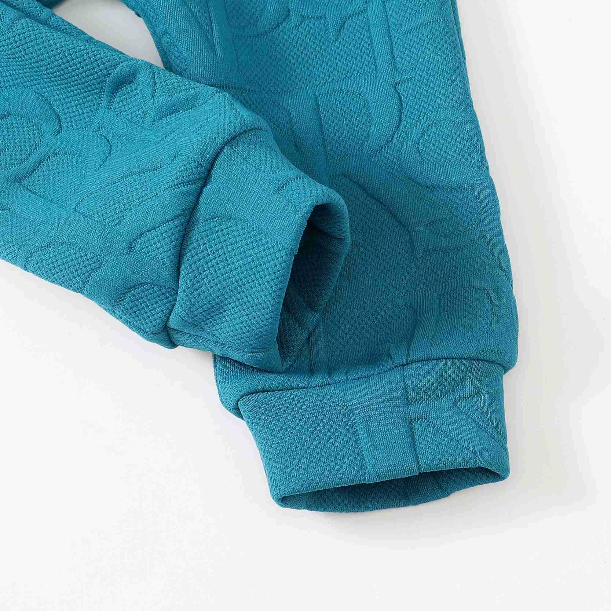 2pcs Toddler Baby Boy Clothing Casual Letter Pattern Stand Collar Long Sleeve Sweatshirt Trousers Set For Autumn And WinterXJ241205