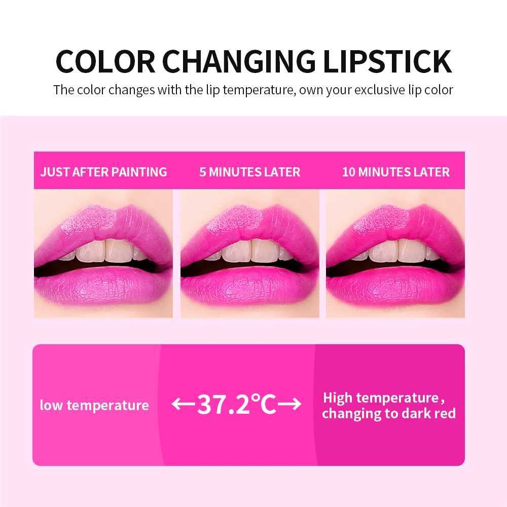 6 Color Magic Lipstick Temperature Color Changing Lip Stain Gloss Moisturizing And Long Lasting Waterproof Lip Balm lakerainXJ241205