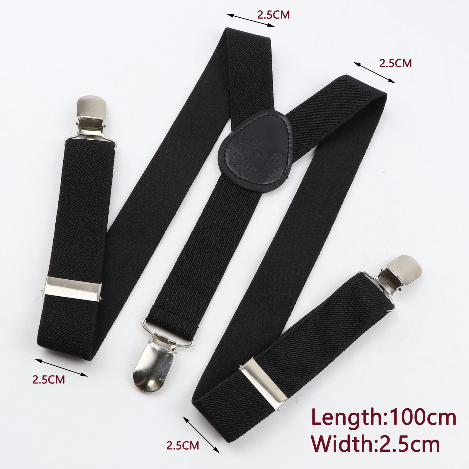 Deals Solid Color Elastic Leather Suspenders Men Women Classic Adjustable Straps For Shirt Pants Skirts Wedding Accessories 241122