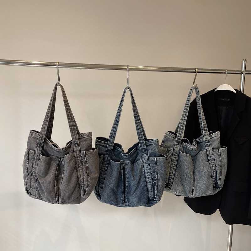 Cowboy Bag Large Capacity Bag Women's Single Shoulder Handheld Commuter Bag Women's Bag Tote Bag 241215