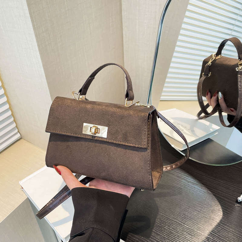 Suede Shoulder Bags For Women Crossbags Bag Women Tote Bag Work Purses Crescent Bag Suede Handbag Travel Winter Fall Stylish Small Square Bag
