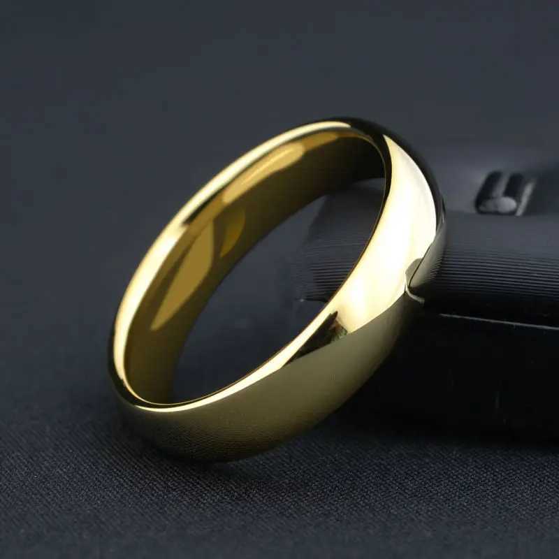 Classic 1 gold alliance couple tungsten wedding ring for men and women engagement ring 3.5/5mm wide comfortable fit 4-12 W241205