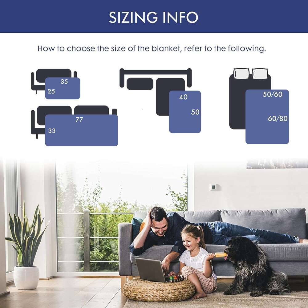 GBUNNY Waterproof Plush Long Artificial Fur Pet Super Soft Fluffy Bed Sofa Cover Washable - High Quality Flannel Sedative Blanket for Puppies and Cats