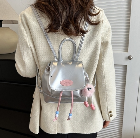 Fashionable, simple and casual 2024 large capacity women's commuting texture Western style pendant commuting shoulder bag #19 swissmilitary