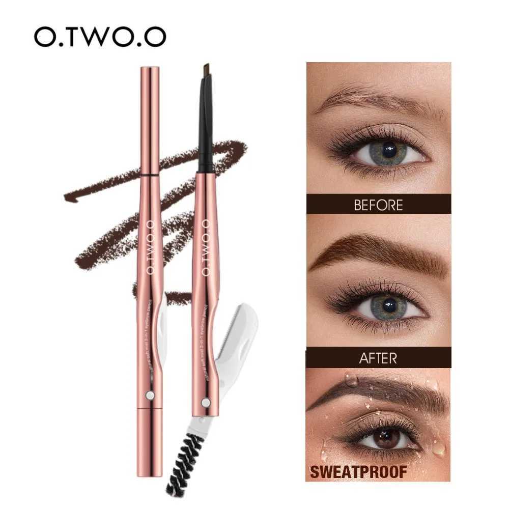 O. Two of them. O3 inner eyebrow pencil with eyebrow trimmer durable precise eyebrow remover natural color waterproof eyebrow pencil W241205