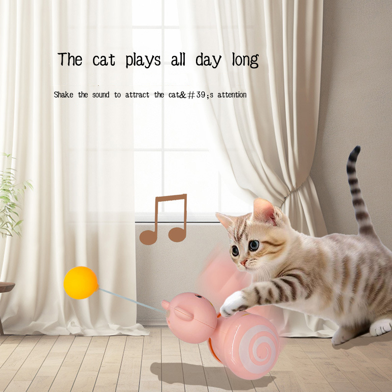 Funny Cat Tumbler Toy - Interactive Gravity Stick for Cats & Kittens