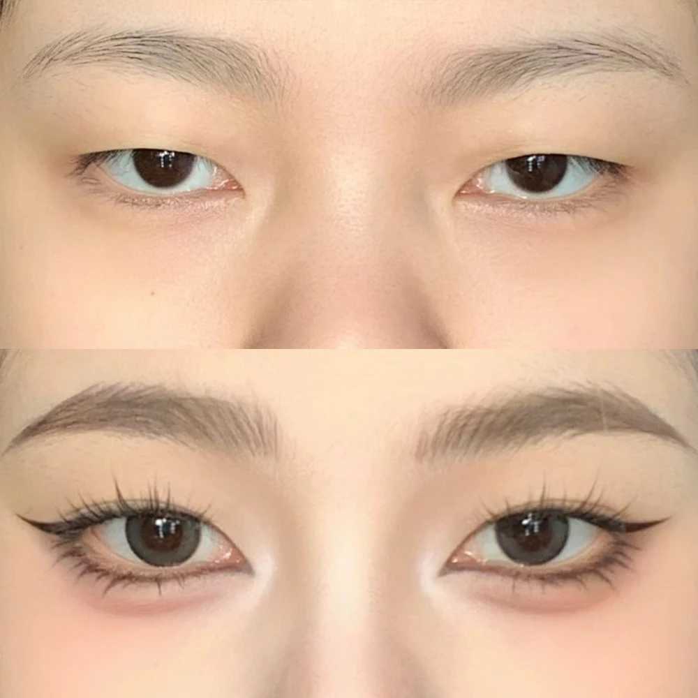 2-point Durable Wild Eyebrow Pen Liquid Eyebrow Tattoo Waterproof Lying Silk Eyebrow Pen Easy to Use Eye Makeup Tool W241205