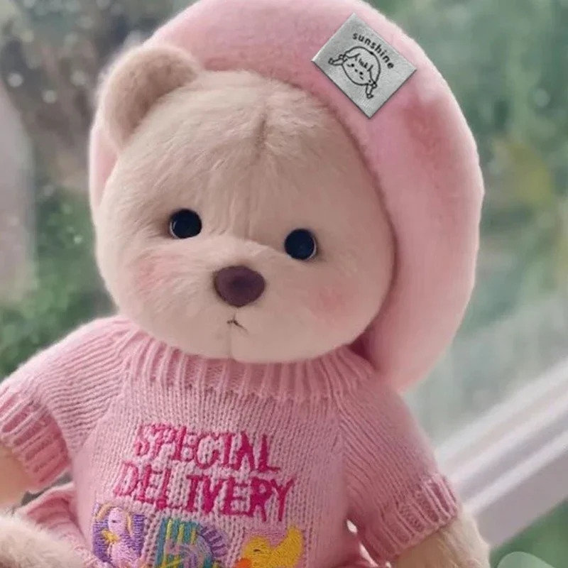 30cm Handmade Teddy Bear Plush Toy Cute Changing Clothes Stuffed Little Brown Bear Plushie Doll Children Toys Christmas Gift 241204