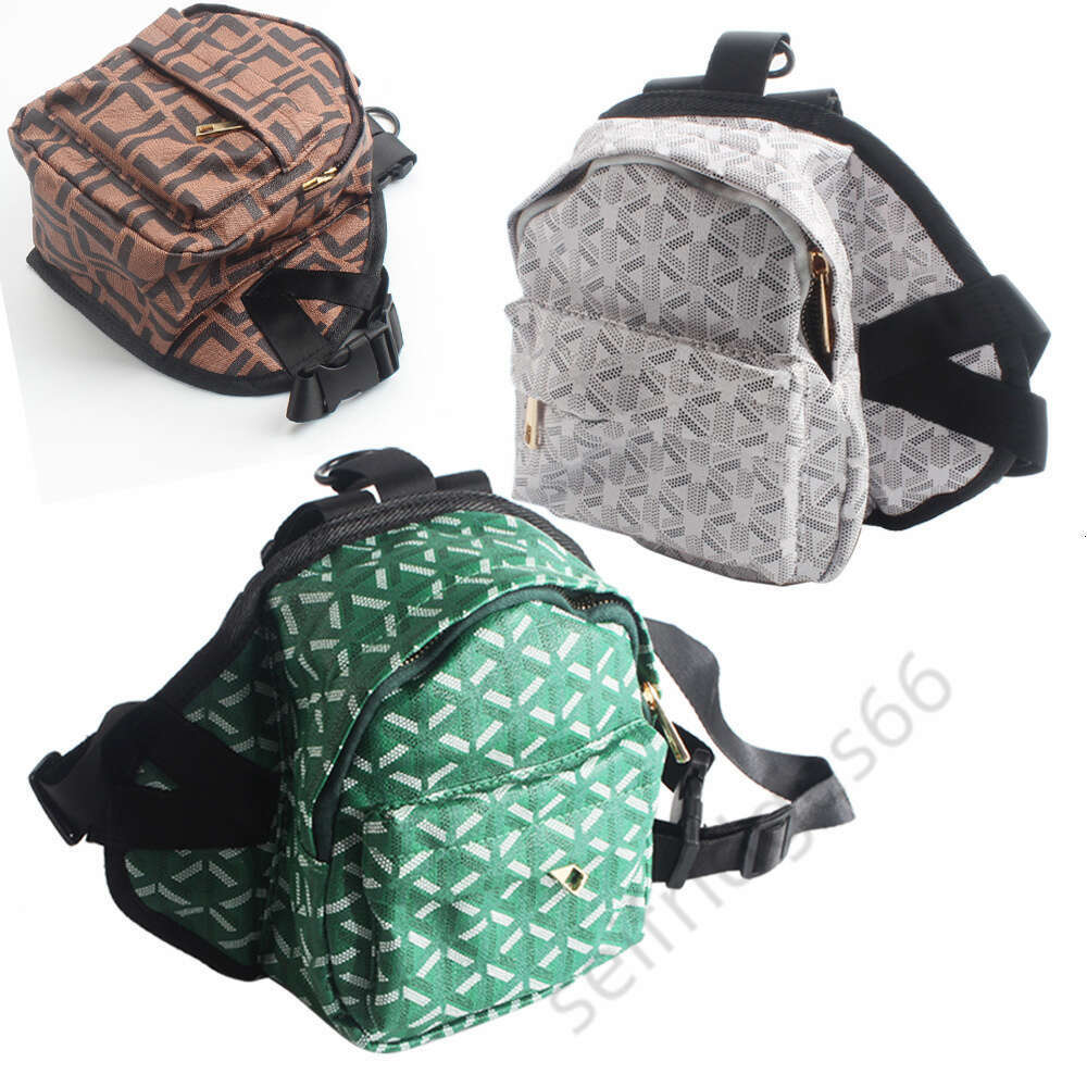 Pet Trendy Brand Convenient Outgoing PU Leather Backpack Small Medium sized Adjustable Self Carrying for Cats and Dogs, School Bag