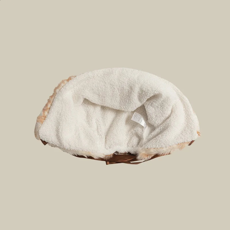 Christmas Deer Plush Lace Pulling Hat for Women Sweet and Cute Ants Keep Warm in Autumn and Winter Plush Ear Protection Headband 241205