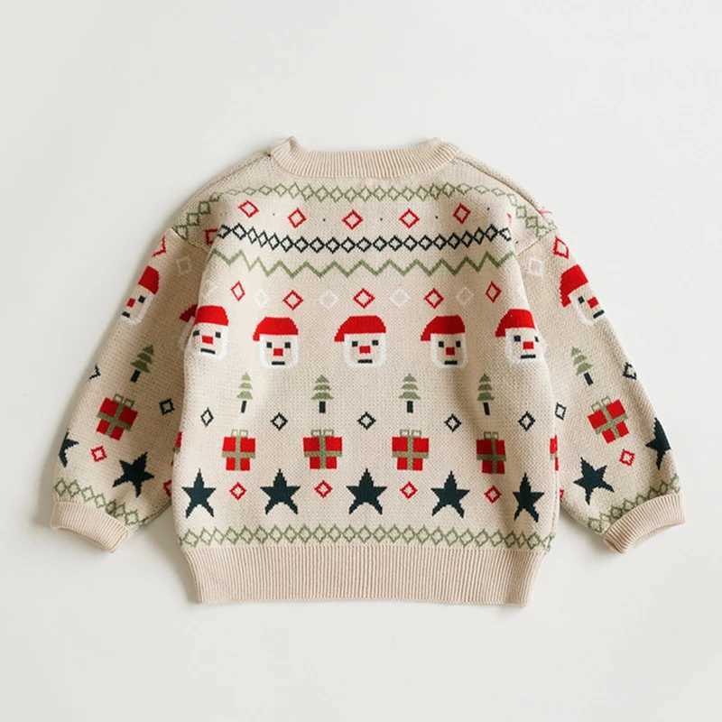 Autumn winter Santa Claus gifts babies girls sweaters New Year boys girls W241205