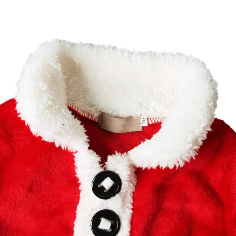 Winter Baby Girls Christmas Outfits Long Sleeve Fur Trim Velvet Toddler Coat+Pants+Hat+Shoes 4pcs Set Newborn Clothes 3-18MonthsXJ241205