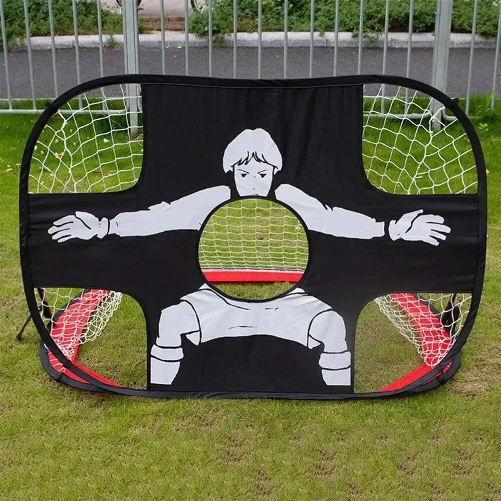 Goal Kids and Adults Football Target Net Foldable Football Goal Nylon Soccer for Playground Backyard Indoor Outdoor Training 241204