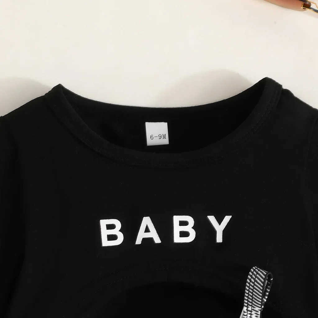 2Pcs Set Newborn Baby Girl 6-36 Months Long Sleeve Top Plaid Suspenders Skirt Dresses Outfit Toddler Infant Clothing SetXJ241205