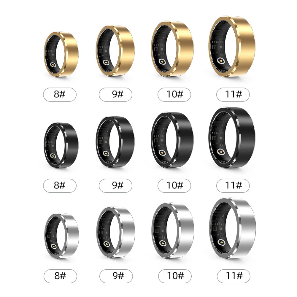 Smart Ring Waterproof Sports Smart Health Ring Blood Oxygen Heart Rate Sleep Monitor Android iOS Health Monitor 241205