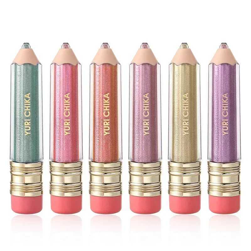 Amusing Pencil Shaped Lipstick Moisturizing Shimmer Lipgloss Sexy Lip Makeup Glitter Lipgloss Long Lasting Liquid Lipstick NEWXJ241205