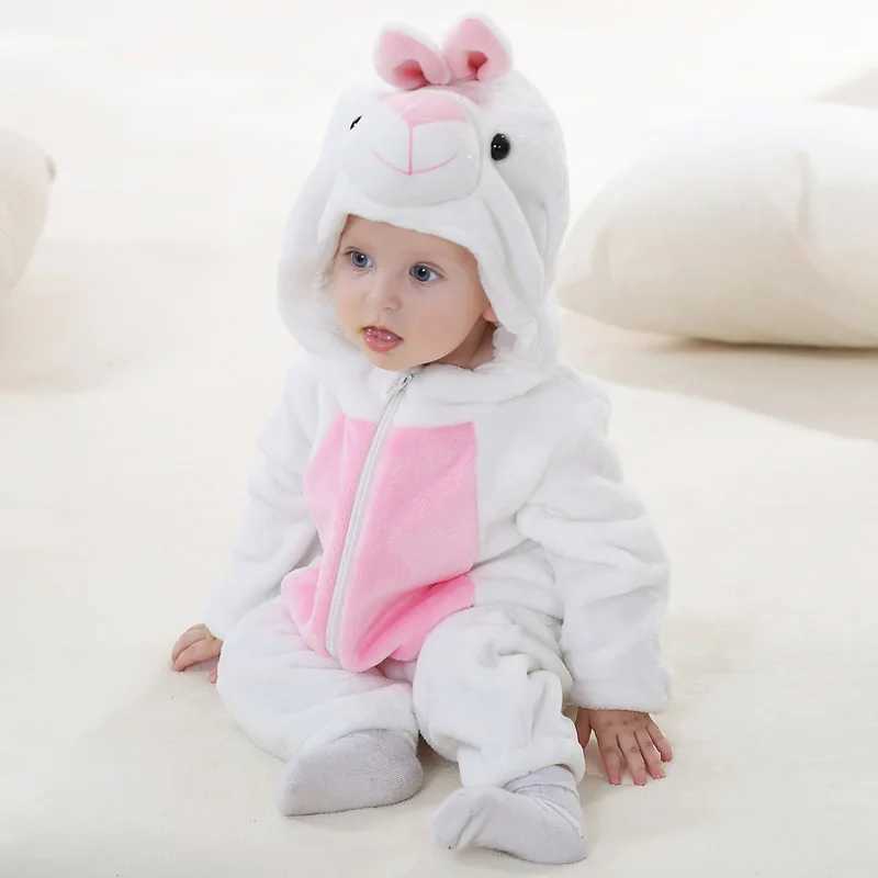 Pajamas Baby Kigurumi Dinosaur Animal Cosplay Costume Winter Warm Jumpsuit for Toddler Boys 1 to 2 3 4 Years Baby Girl Outfits H241205