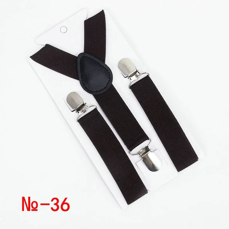 Elastic Ribbon Kids Unisex Soild Color Belt Adjustable Suspenders Clipon YBack Braces Straps for Wedding Party 3 Clips Belts 241122