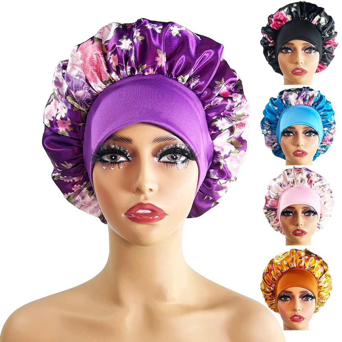 New Silk Sleeping C Night Hat Head Cover Bonnet Satin Cheveux Nuit For Curly Hair Care Women Beauty Maintenance DesignerXJ241205