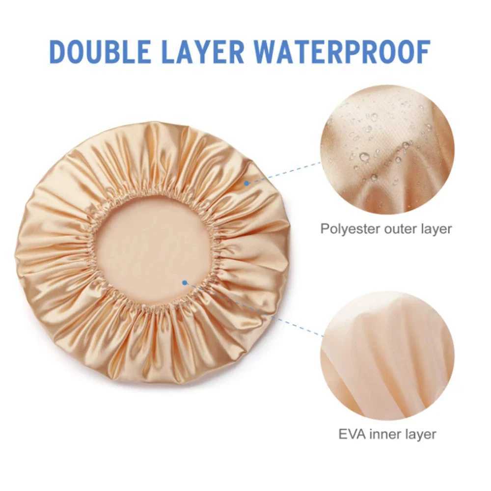 Waterproof Bath Hat Bathroom Shower Hair Cover Women Supplies Shower C Adult Shower Bath Bathing Cs Bathroom Shower CsXJ241205