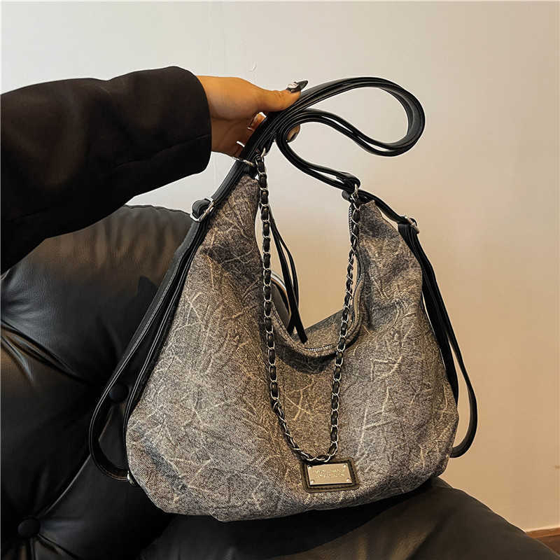 Hobo Bag Women Fashion Large Capacity Shoulder Crossbody Bag High End Casual Tote 241205