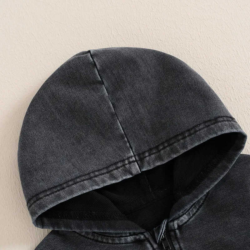 RUEWEY 3 Months to 3 Years Baby Boy Pants Sets Spring Autumn Clothes Denim Long Sleeve Hoodie with Elastic Waist SweatpantsXJ241205