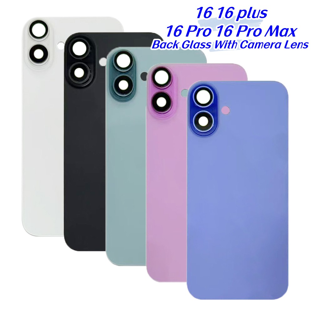 Super Quality Back Battery Glass Replacement For iPhone 16 Pro Max Plus Housing Cover Rear Door Chassis Frame Bezel Metal Plate Magnet With Camera Lens