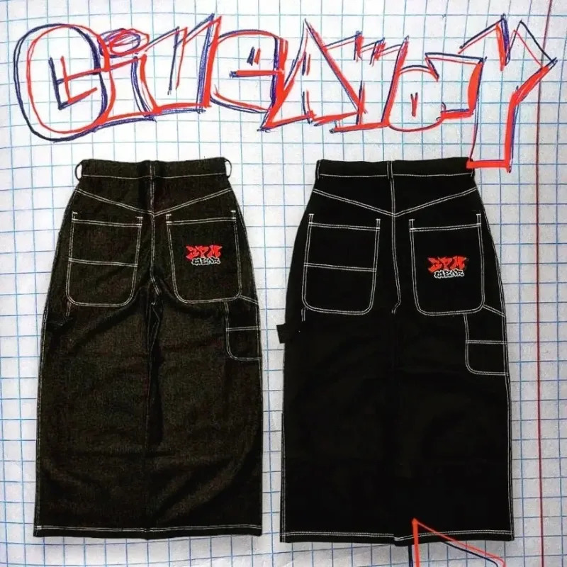 Y2K Baggy Jeans men Harajuku 2000s vintage Embroidered high quality jeans Hip Hop streetwear women Casual wide leg 241204