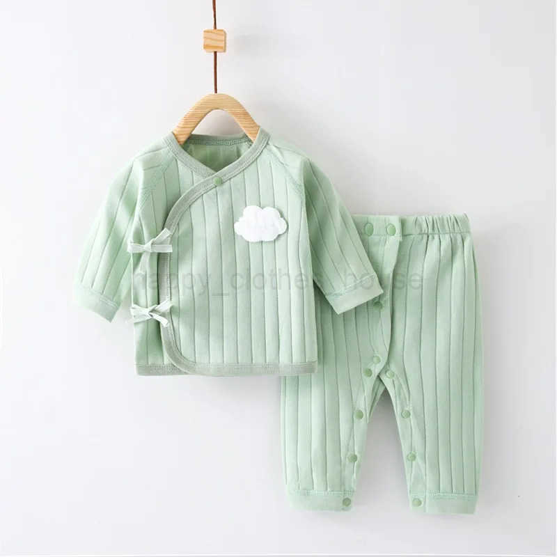 0-6M Baby Newborn Sets For Girls Boys Spring Infant Baby Boy Girl Set Casual Clothes For Girl Long Sleeve T Shirt Pants SuitsXJ241205