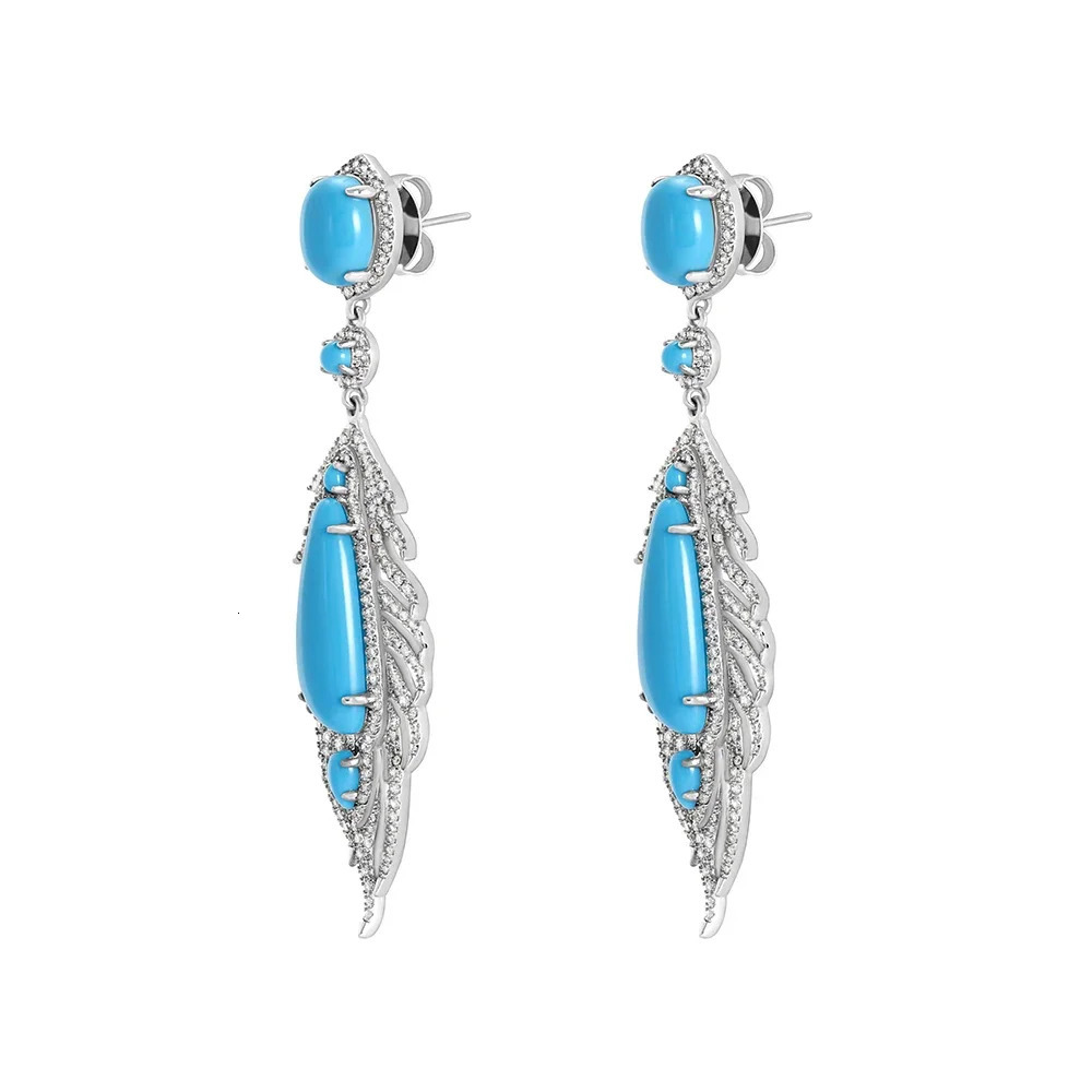 TKJ Bohemian Pendant Earrings Womens Jewelry Retro Beach Party Feather Pendant Earrings 241205