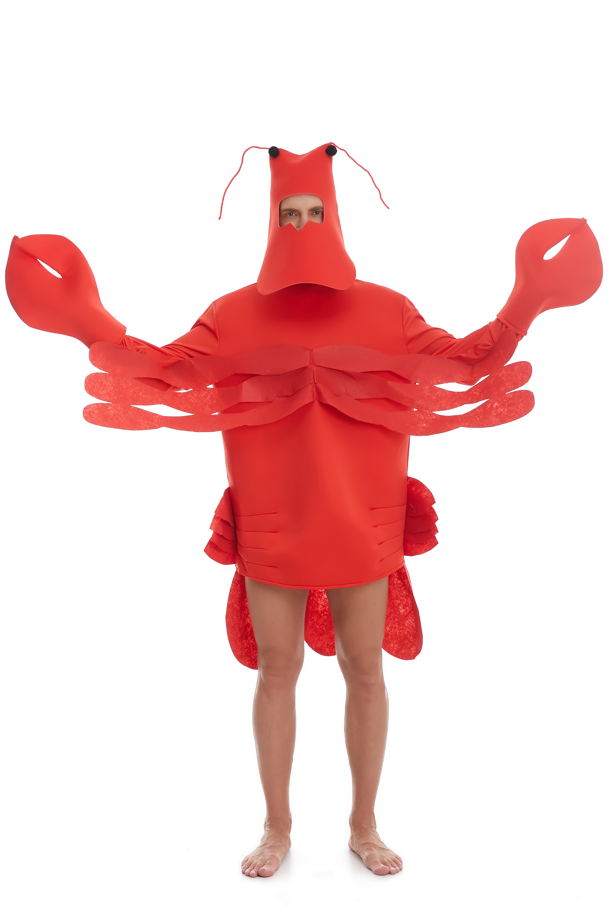 Stylish 3 Piece Costume with Lobster Design - Perfect for Fancy Dress Events