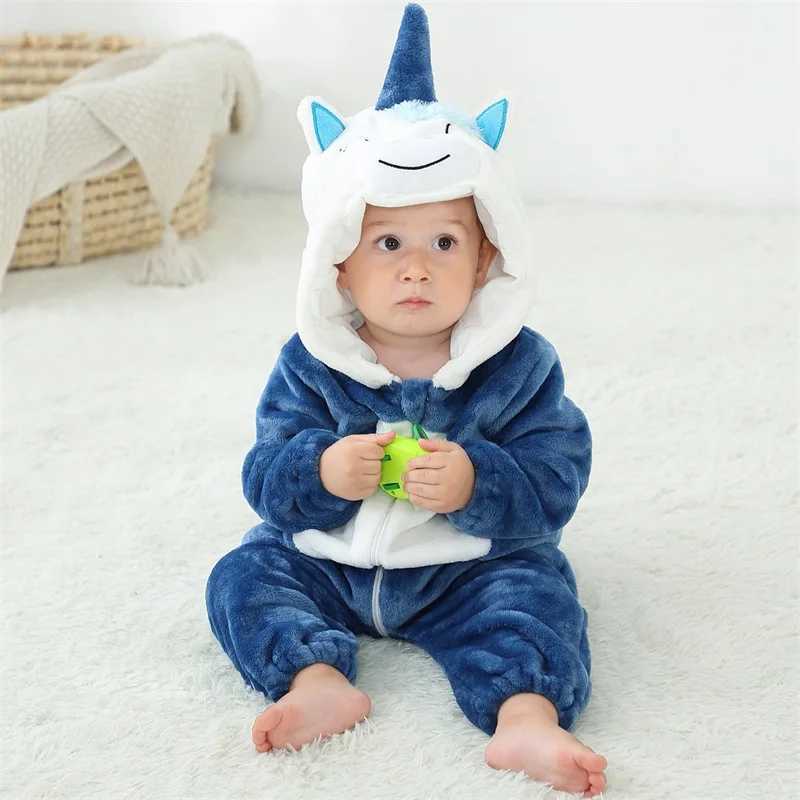 Pajamas Romper Baby Boy Girls Pajama Toddlers Winter Outfit Halloween Animal Suit Onesie Festival Party Bebe Clothes Kigurumis H241205
