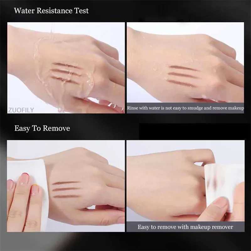 Double headed eyebrow pencil durable waterproof 5 color eyebrow pencil coloring eye black enhance cosmetics beauty women makeup W241205