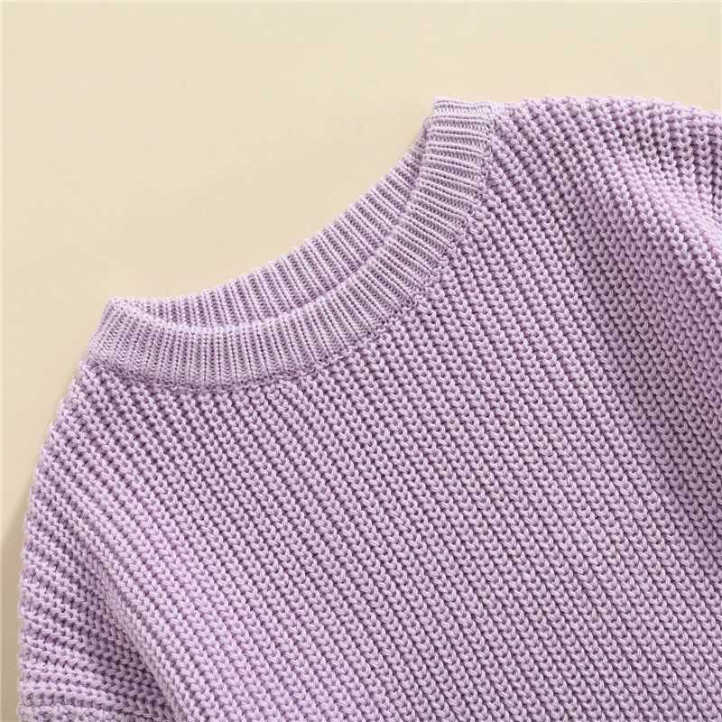 Baby Sweater Autumn Winter Childrens Boys and Girls Long Sleeve Solid Color Knitted Sweater Baby Childrens Boys and Girls Zipper Sweater W241205