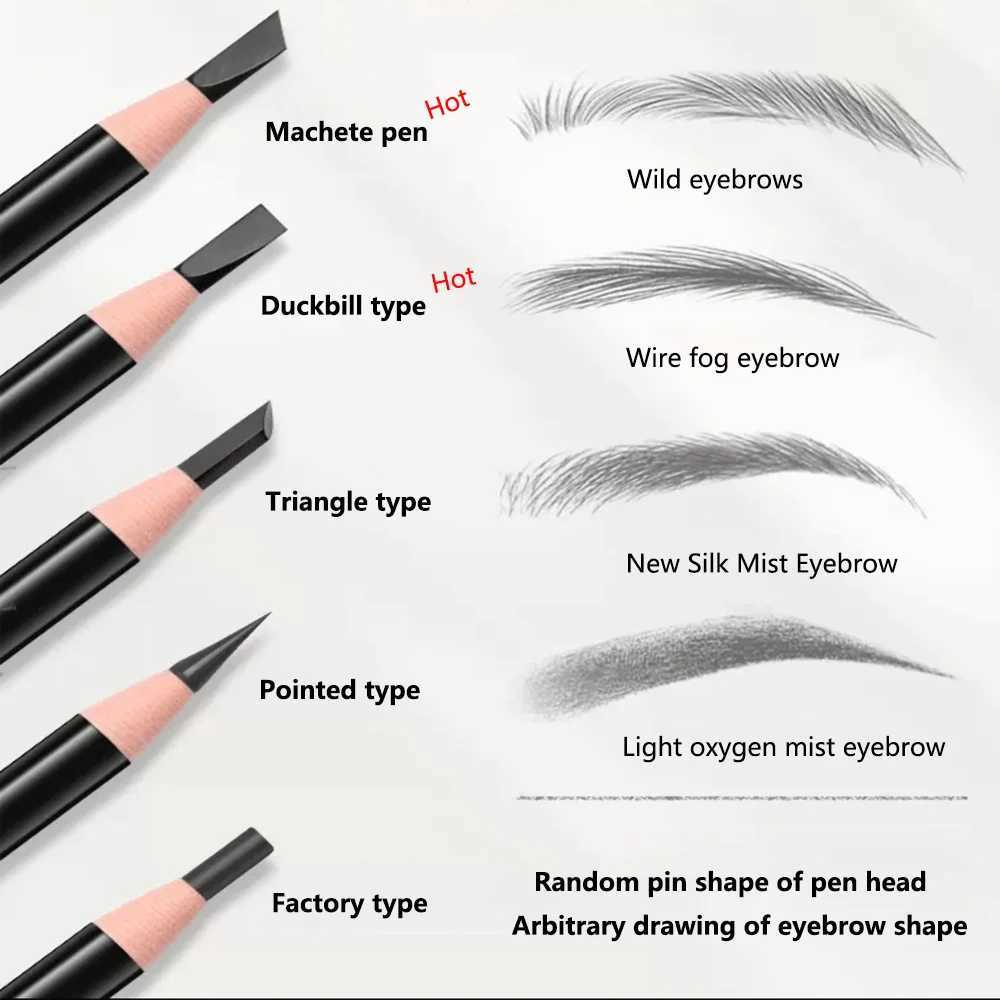 Tear pull eyebrow pencil unshaven eyebrow pencil natural color rendering sweat and stain resistant eyebrows W241205