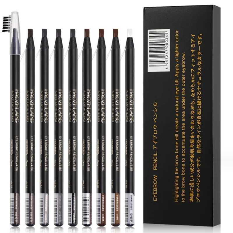 2 eyebrow brushes hard microbead eyebrow remover waterproof pencil easy to apply makeup natural wild eyebrow tattoo coloringW241205
