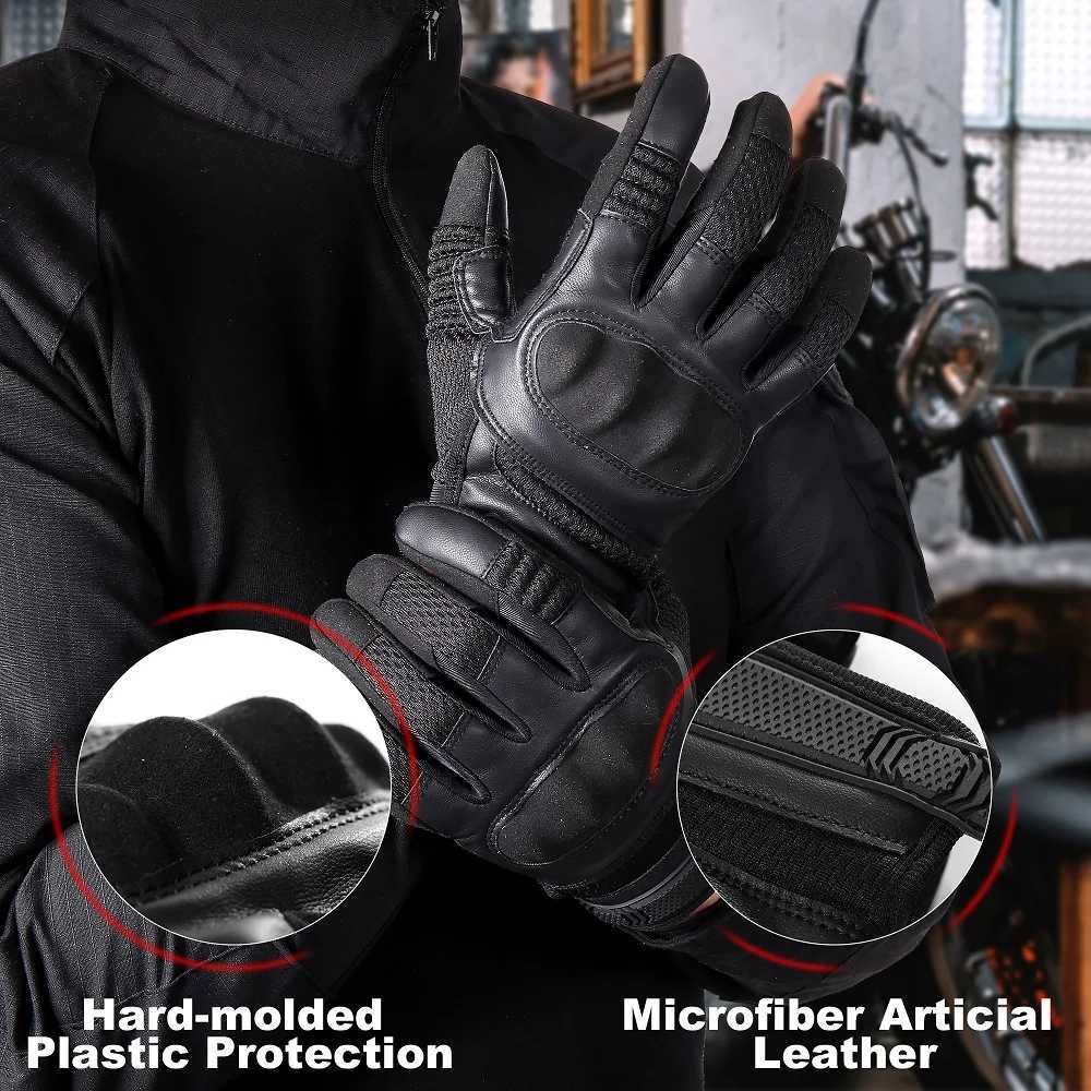 Tactical full finger gloves athlete airsoft combat outdoor hunting touch screen anti slip hard protective equipment for men W241204