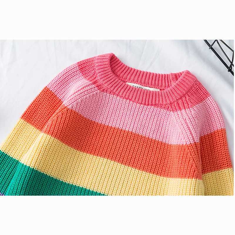 1-7T Autumn New Baby Boys and Girls Clothing Childrens Sweater Childrens Knitted Sweater Childrens Knitted Long Sleeve Baby Pullover Top W241205