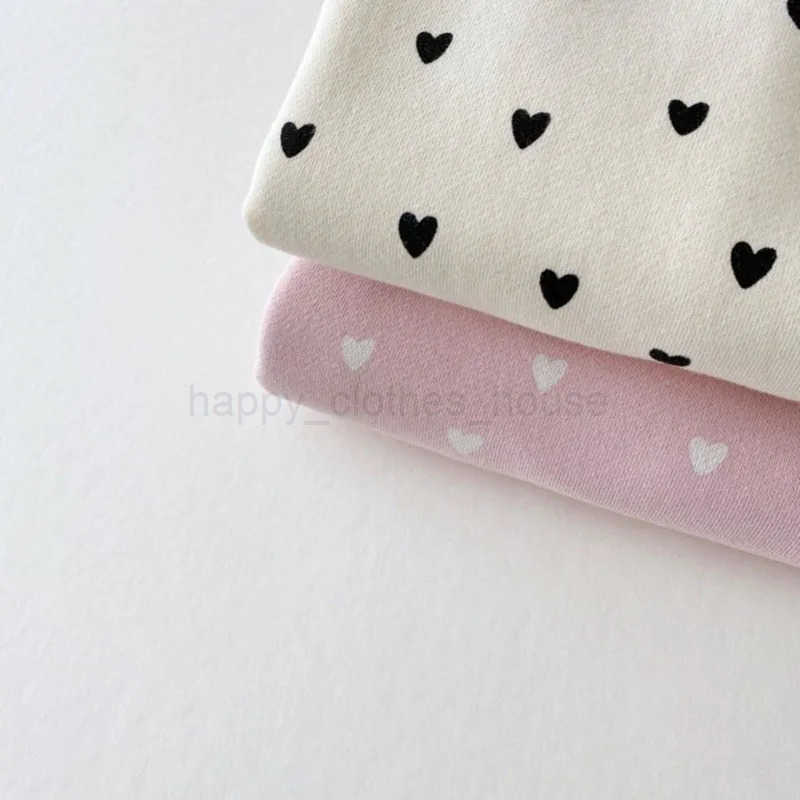 MILANCEL Baby Clothing Set Full Heart Boys Hoodie Suit Toddler Girls Clothes SetXJ241205